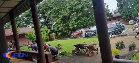 Banyak bungga yang di tanam